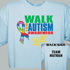 Personalized Walk for Autism Awareness T-Shirt 34172X